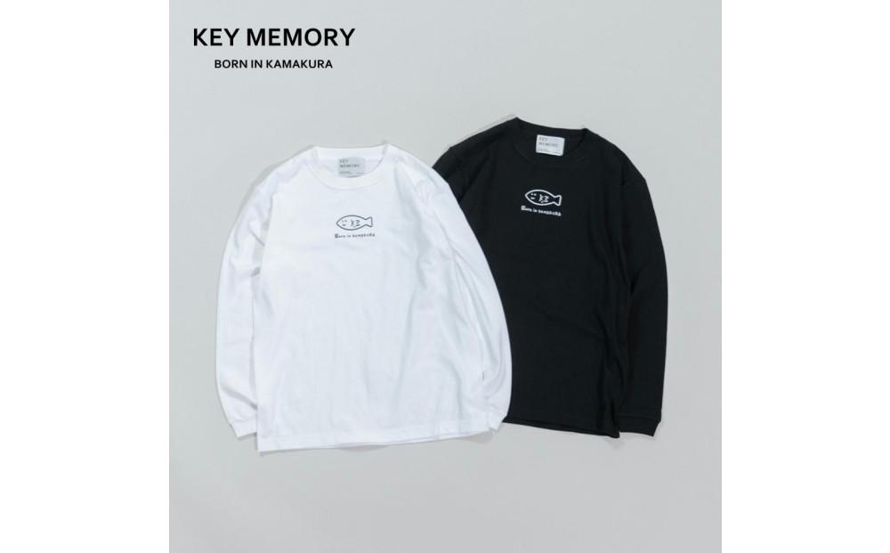 《3》【KEYMEMORY 鎌倉】フィッシュイラストロングTシャツ　BLACK