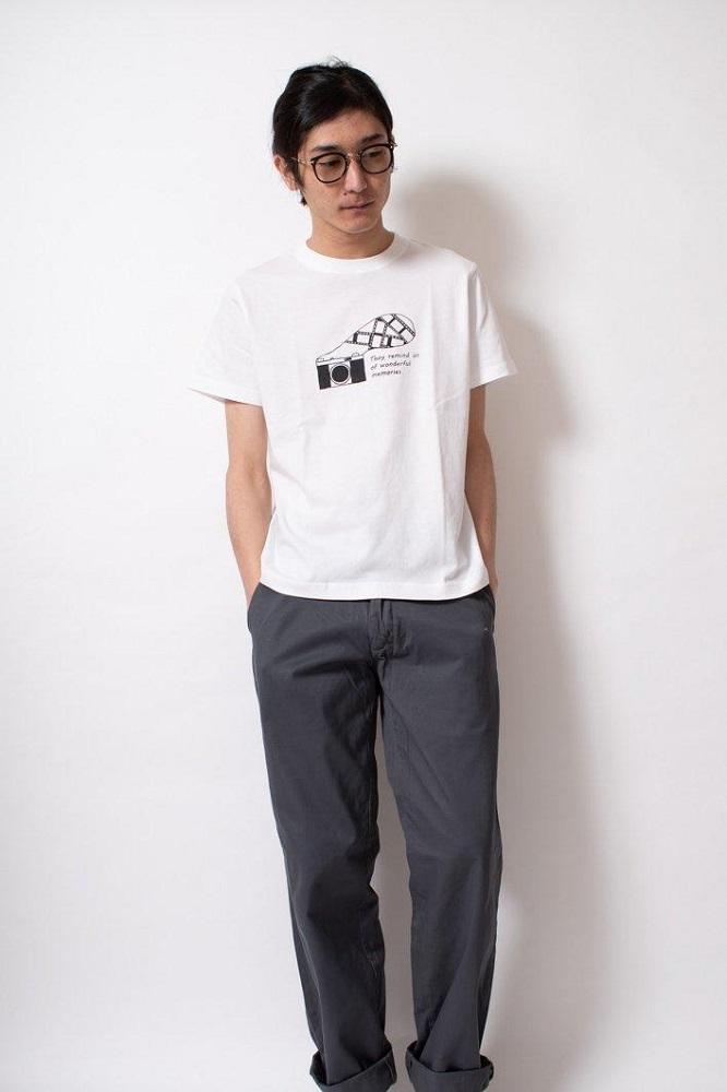 【0サイズ】【KEY MEMORY】Camera T-shirts WHITE