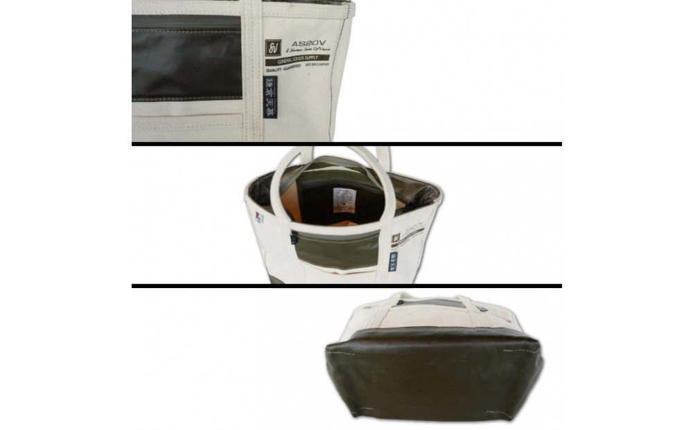 【鎌倉天幕】× AS2OV Alberton Canvas Tote 日本製コットントートバッグSS KTM-ASCT 