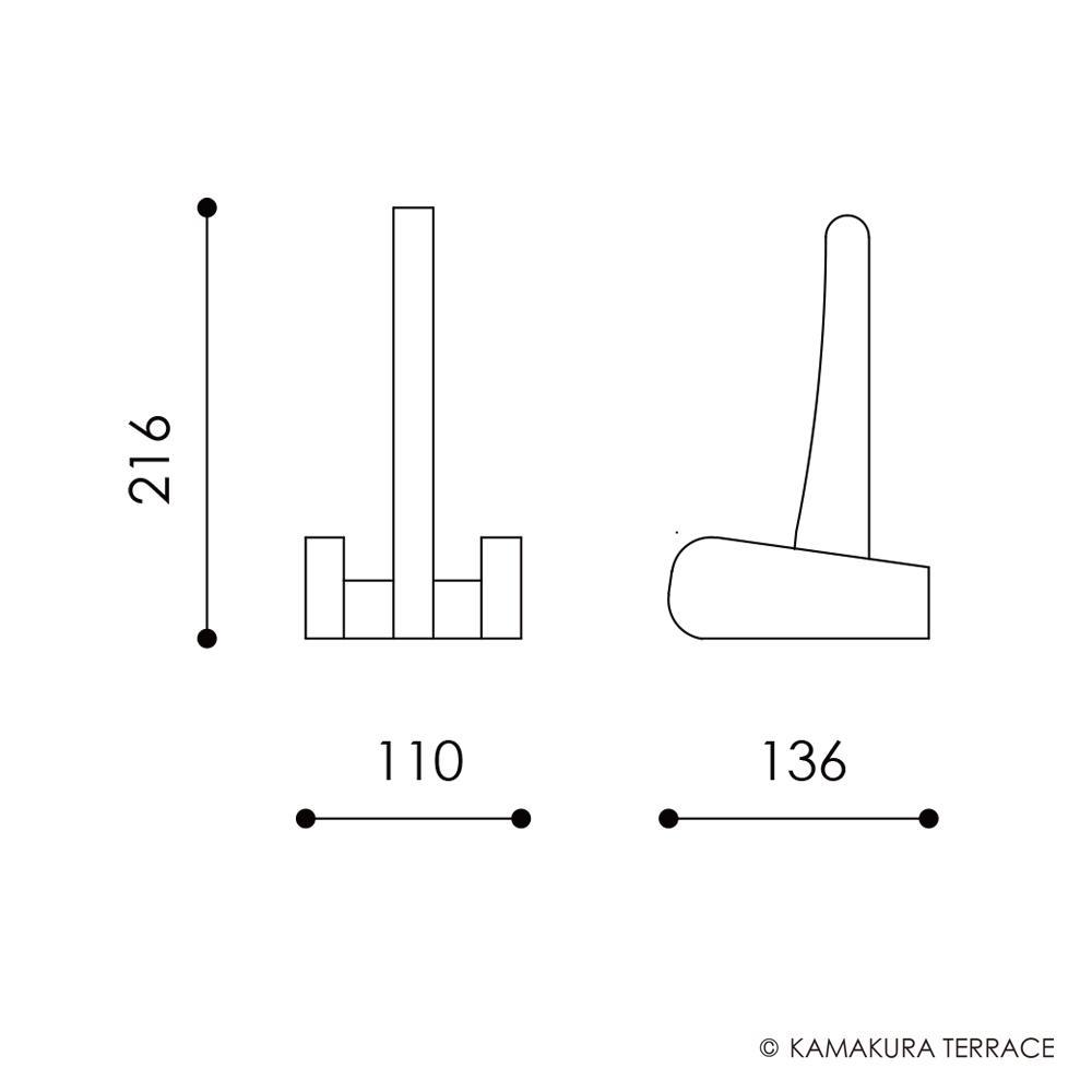 ウクレレスタンド【ウォールナット無垢材】