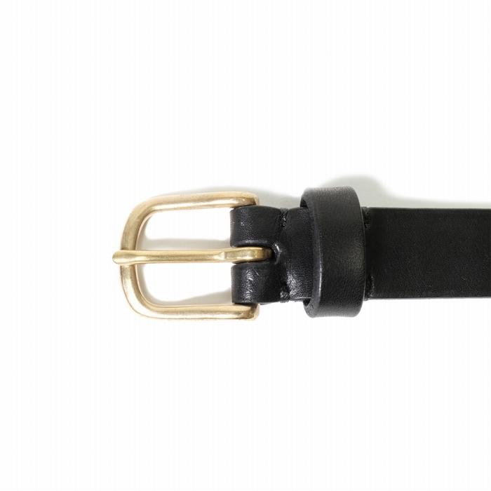 MASSTARD -SADLE LEATHER BELT- BLACK　Size：2