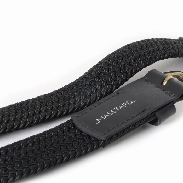 MASSTARD -MESH BELT- BLACK×BRASS　Size：3