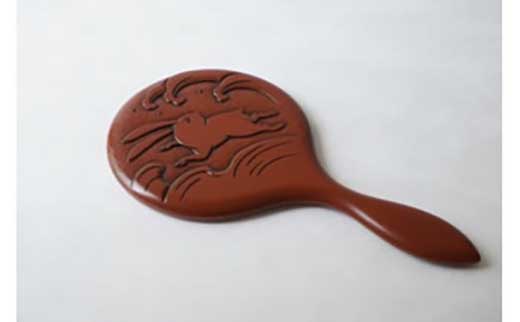 鎌倉彫博古堂 手鏡「うさぎ」