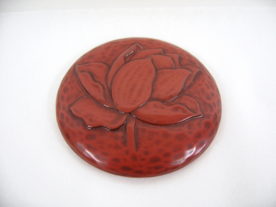 鎌倉彫博古堂　小鏡「蓮」