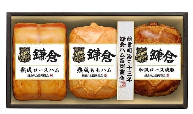 鎌倉ハム富岡商会 KA-822 熟成ロースハム,熟成ももハム,和風ロース焼豚 ｜ ハム 肉 お肉 ロース もも 焼豚 贈答 ギフト 人気 おすすめ 熟成 ロースハム ギフト 贈答用 お取り寄せ 高級 プレミアム 豚肉 おすすめ 送料無料 神奈川 鎌倉