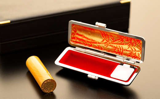 （鎌倉はんこ）鎌倉ゆかりの縁起の良い吉相印鑑「薩摩本柘植」１８ミリ