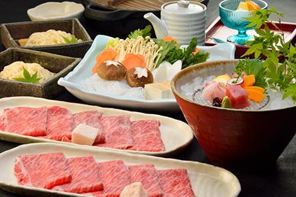 季節料理  あら珠のやまゆり牛すきやき会席  ペア券（ディナー）
