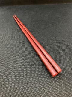 鎌倉彫　箸　朱