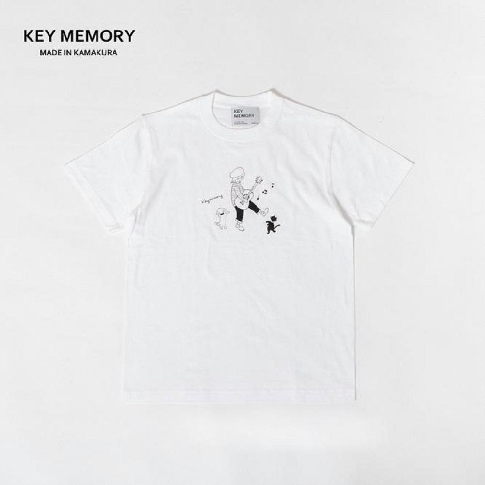 《2》メンズL　ミュージックTシャツ　WHITE