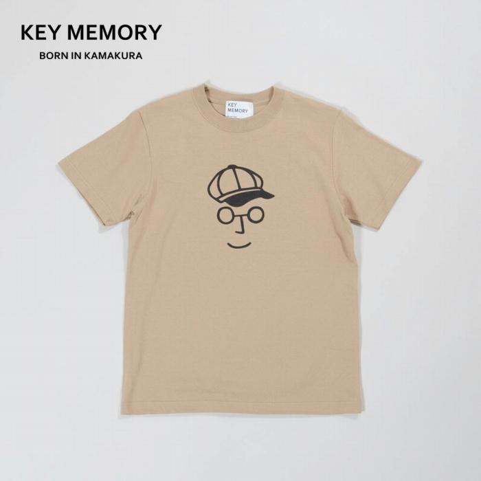 《2》【KEYMEMORY 鎌倉】キャスケットイラストTシャツ BEIGE