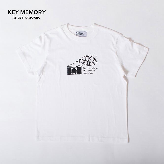 【3サイズ】【KEY MEMORY】Camera T-shirts WHITE
