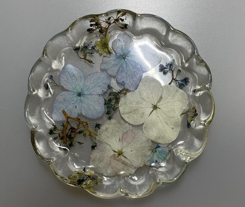 紫陽花の小皿２枚セット