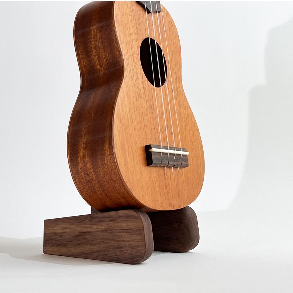 ウクレレスタンド【ウォールナット無垢材】