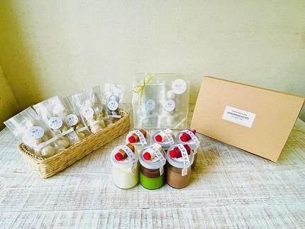 天使のキャラメルミルクぷりん・至福のショコラぷりん・抹茶塩あんこぷりんのよりどり６個と鎌倉ロッシェ詰め合わせセット