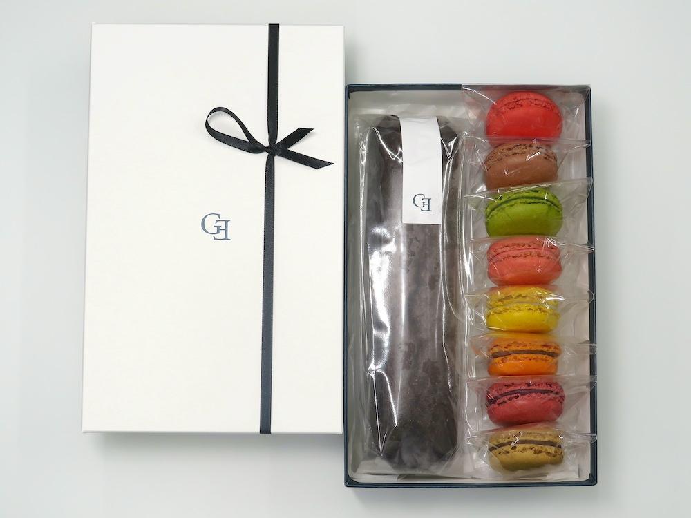 グランディールアンサンブル 　ケークオショコラオランジュ（1本）・マカロン（8個）セット | スイーツ マカロン ケーキ セット 人気 おすすめ 洋菓子 ショコラ ギフト プレゼント 送料無料 神奈川 鎌倉