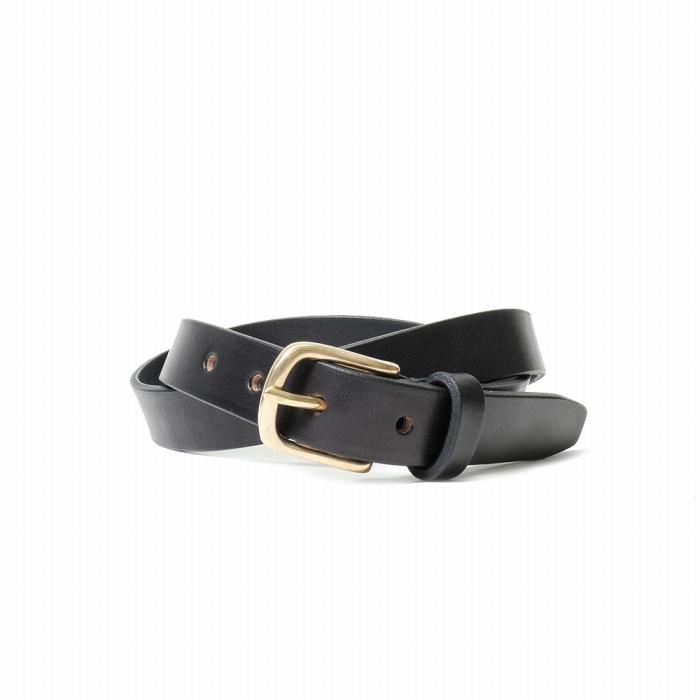 MASSTARD -SADLE LEATHER BELT- BLACK　Size：2