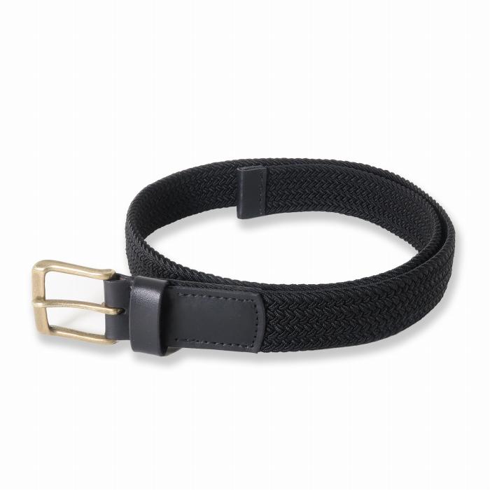 MASSTARD -MESH BELT- BLACK×BRASS　Size：3