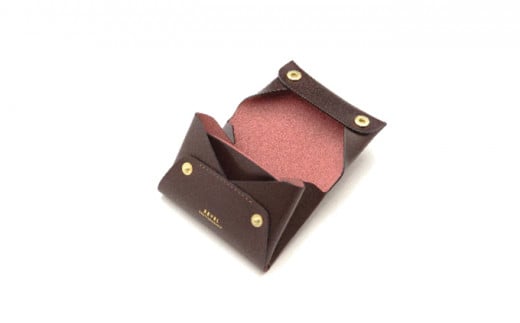 湘南工房 折革技法仕立 コンパクトコイン財布＜バーガンディ＞