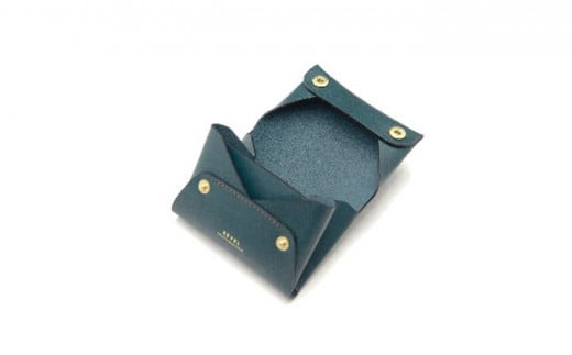 湘南工房 折革技法仕立 コンパクトコイン財布＜ブルー＞