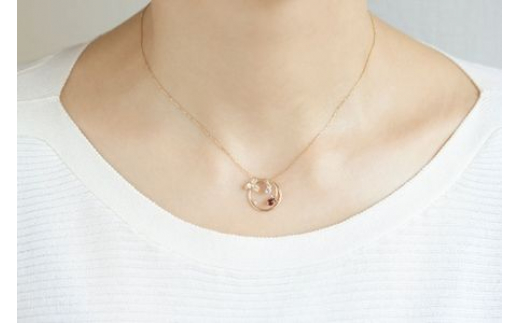 K10 Strawberry ガーネット トパーズ ダイヤモンド ネックレス レディース ジュエリー アクセサリー