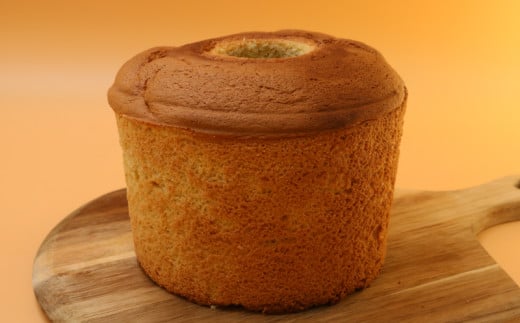 メープル シフォン 生クリーム 添え  ケーキ