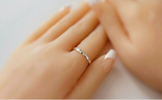 シルバーリング 槌目リング 2.8㎜  選べるサイズ  アクセサリー 指輪 りんぐ ジュエリー シルバー  レディース メンズ ペア シンプル 一点もの 華奢リング ピンキーリング プレゼント ギフト 贈り物 シルバー950 10000円  FABBRICA OSAWA 神奈川 湘南 藤沢