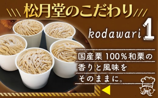 年内発送 !  (12/21決済完了分まで)  モンブラン もんぶらん 5個入り 国産栗 100％ 使用