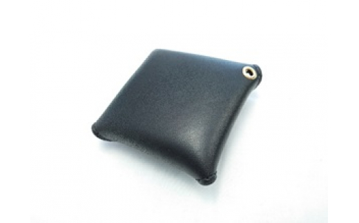 【SNAKER-handicraft】本革栃木レザー使用 スクエア型コインケース　SNAKERオリジナルホック付　ブラック