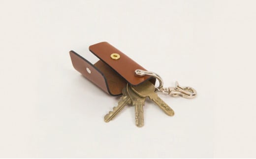 湘南工房 1枚革のコンパクトキーケース＜バーガンディ＞