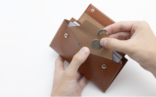 折革 長財布 牛革 コンパクト コイン キャメル  収納力 革財布 さいふ サイフ saifu コインケース 小型化 職人 本革製品 素材 折り革 革財布 皮 レザー 湘南工房 キャッシュ ウォレット 雑貨 ファッション 日用品 通勤 国産 神奈川 湘南 藤沢