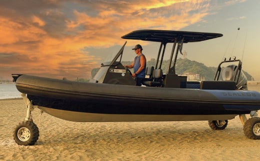 水陸両用モーターボート シーレッグス 操船体験 2名様分 SEALEGS利用券 船 アクティビティ レジャー 江の島 サーフィン マリンスポーツ ビーチ 海 アウトドア ダイビング 観光 トラベル 関東 biid株式会社 神奈川 湘南 藤沢