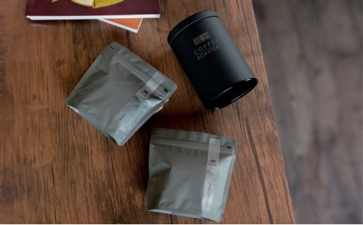 スペシャルティコーヒー【豆】/オリジナルブレンド100g×2種&キャニスターセット/黒 コーヒー 珈琲 コーヒー豆 珈琲豆 ブレンド 自家焙煎 飲料 飲み比べ セット お取り寄せ