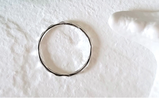 シルバーリング 槌目リング 1.8ミリ 選べるサイズ  アクセサリー 指輪 アクセサリー ジュエリー シルバー リング レディース メンズ ペア シンプル 一点もの 華奢リング ピンキーリング プレゼント ギフト 贈り物 シルバー950 ふるさと納税 10000円 リング SILVER  FABBRICA OSAWA 神奈川 湘南 藤沢