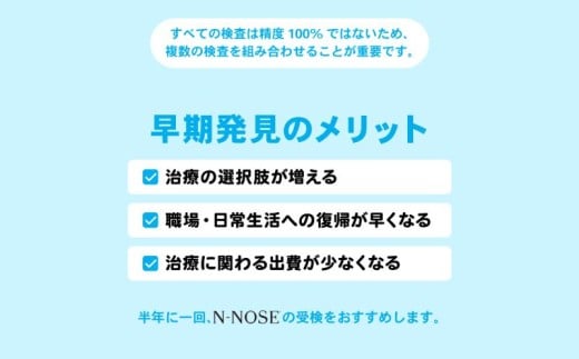 がん検査キット 簡単 エヌノーズ 3人分 セット 割引き 癌 のリスク早期発見サービス 線虫N-NOSE セルフ ガン