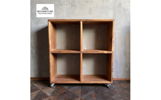 田の字ラック 69×69cm 1台  国産 杉 無垢材 使用 収納 手仕上げ キャスター付き 杉無垢材 らっく raltuku ラック インテリア 家具ハンドメイド 収納 杉材 無垢 木目 便利 レトロ おしゃれ インテリア 新生活 引っ越し 85ファニチャー神奈川 湘南 藤沢