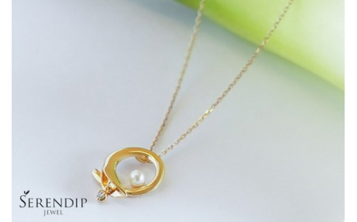 Calla K10 ダイヤモンド パールネックレス レディース ジュエリー アクセサリー ねっくれす 神奈川 湘南 藤沢