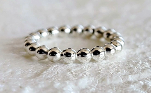 シルバーリング アクセサリー シルバー ボールワイヤー リング 選べるサイズ 指輪 アクセサリー ジュエリー シルバー リング レディース メンズ ペア シンプル 一点もの 華奢リング ピンキーリング かわいい おしゃれ プレゼント ギフト 贈り物 シルバー925 FABBRICA OSAWA 神奈川 湘南 藤沢