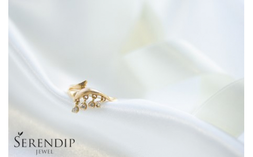 スズラン K10 ダイヤモンド ピンキーリング レディース ジュエリー アクセサリー 1号～7号 ジュエリー 指輪 ゆびわ リング りんぐ ring レディース シンプル 一点もの おしゃれ かわいい プレゼント ギフト 株式会社菜畑 神奈川 湘南 藤沢 