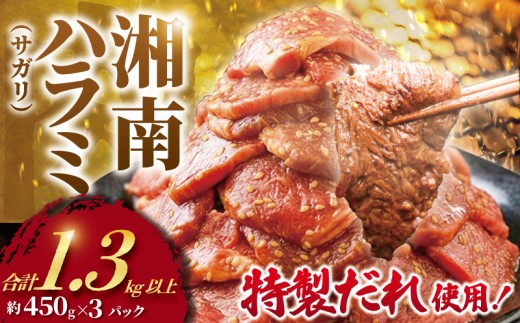 ハラミ タレ漬け 計 1.3kg 以上  ( 約450g × 3 パック ) はらみ 厚み 牛 牛肉 肉 お肉 焼き肉 焼肉 だれ ダレ タレ 味付 さがり サガリ 牛肉ハラミ ビーフ ぎゅうにく おいしい やわらかい 美味 ハラミ 牛ハラミ 牛はらみ 焼肉ハラミ はらみ 肉 niku 小分け 大容量 個包装 簡単調理 BBQ おかず 冷凍 タカギフーズ 神奈川 湘南 藤沢