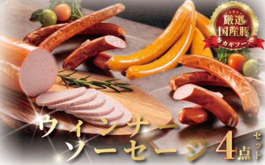 ウインナー ソーセージ 4点 セット 国産肉 ういんなー