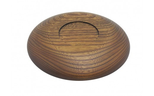 Zelkova バルク　8寸【お皿 キッチン用品 食器 雑貨 日用品 φ24cm×高さ3cm 木製食器 国産ケヤキ  工芸品 職人の手作り おしゃれ食器 神奈川県 小田原市 】