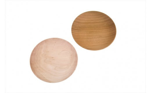 めいめい皿とスタンドセット　桜/楓【木 雑貨 食器 ティータイム プレゼント アクセサリースタンド 日本製 神奈川県小田原市】