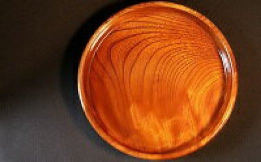 小田原漆器　９寸茶盆【漆塗り 国産天然木 おしゃれ プレゼント 記念 お祝い ふっくらとしたデザイン 木製食器 日用品 キッチン用品 木製 直径264mm×高さ42mm 小田原漆器 神奈川県 小田原市 】