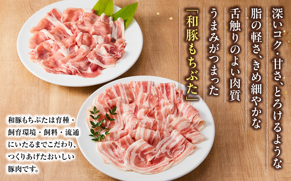 和豚もちぶたしゃぶしゃぶセット 合計800g（ロース バラ）ふるさと納税 【小分け 豚肉 ポーク 豚しゃぶ しゃぶしゃぶ肉 冷凍 和豚もちぶた こだわりの豚肉 おいしい豚 贈り物 贈答品 ご褒美 神奈川県 小田原市 】