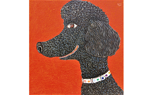 アーティストが『愛しいペットのポートレート』描きます 6号サイズ スクエア 410×410mm【アート 6号サイズ　油絵 横井山泰 美術 作家 410×318mm スクエア 神奈川県 小田原市 】