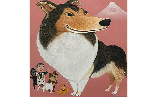 アーティストが『愛しいペットのポートレート』描きます 30号サイズ スクエア 910×910mm【アート 30号サイズ　油絵 横井山泰 美術 作家 910×910mm スクエア 神奈川県 小田原市 】