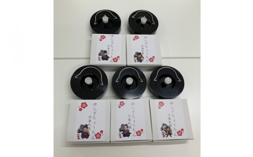 ゆらぎLEDちょうちん　5個セット（北条五代）【ゆらぎ 提灯 ちょうちん LED電球 和紙 やわらかい灯り 最新技術 ゆらぐＬＥＤ電球 炎のよう 小田原型ちょうちん リアルキャンドルLEDランプ 神奈川県 小田原市 】