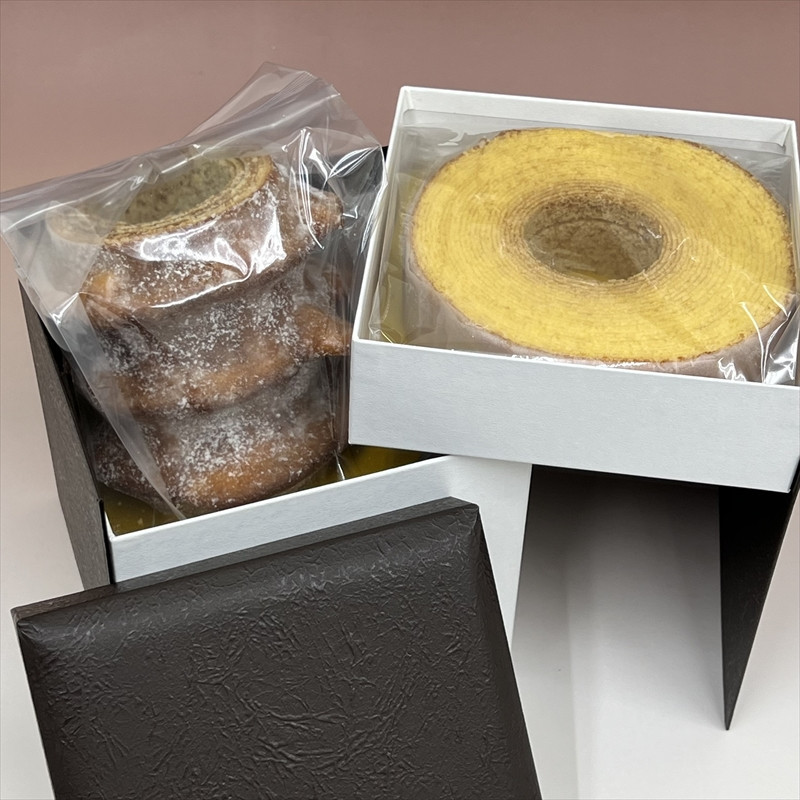 米粉のバームクーヘン＆ガトーピレネーセット【 お菓子 神奈川県 小田原市 】
