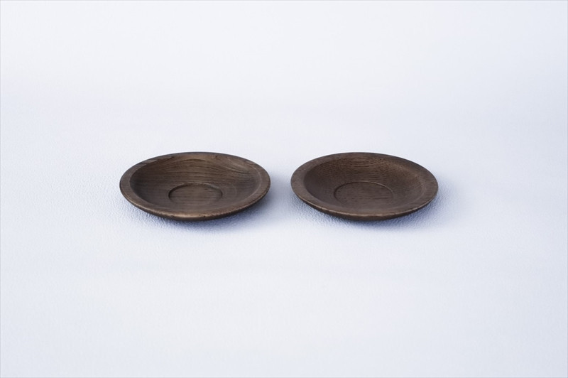 ナラのソーサー 2枚セット 【 食器 神奈川県小田原市】