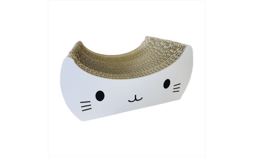 ねこの爪とぎ　みみCT＋かおCT セット　カラー；ホワイト【 ペット用品 爪とぎ 神奈川県 小田原市 】
